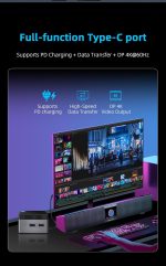 Waypondev BY53 Intel Alder Lake N150 Mini Computer, Windows 11 Pro Mini PC, LPDDR5 RAM, Supports Dual 4K Display, Wifi5/Bt5 Gbe for Office Home Theater Gaming (12GB RAM + 256G SSD)