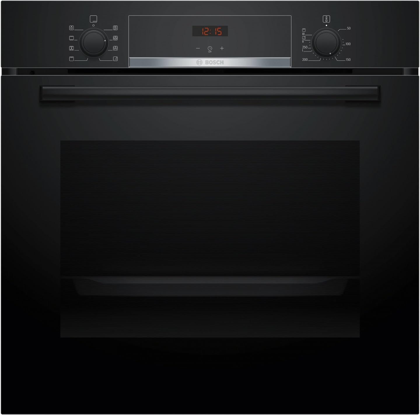 Bosch HBA553BA3F, Serie 4, Backofen, Einbaugerät, Schwarz