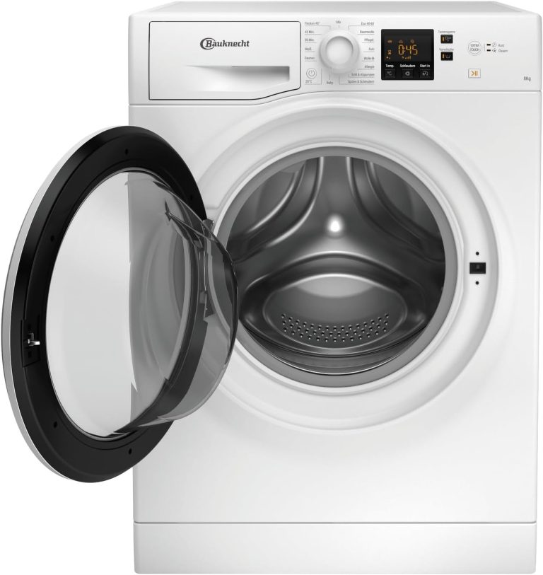 Bauknecht WAM 814 a Waschmaschine Frontlader/8Kg/Energieeffizienzklasse A/Kurz 45/Anti-Allergie-Programm/Wolleprogramm/Kurz 30/Startzeitvorwahl/Autoclean/Flecken 40°