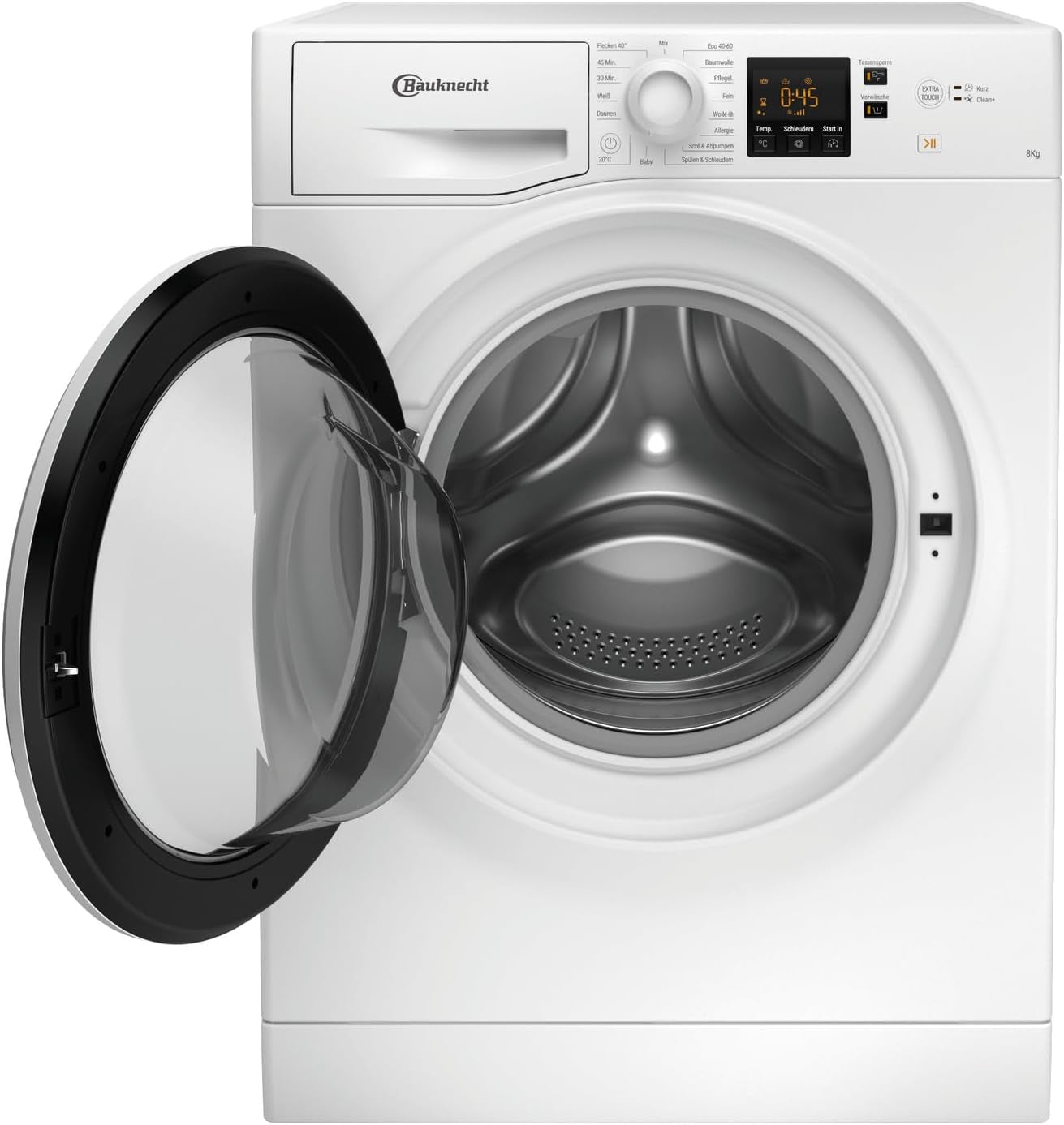 Bauknecht WAM 814 a Waschmaschine Frontlader/8Kg/Energieeffizienzklasse A/Kurz 45/Anti-Allergie-Programm/Wolleprogramm/Kurz 30/Startzeitvorwahl/Autoclean/Flecken 40°