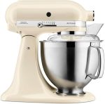Kitchenaid Küchenmaschine - Artisan - Kippbarem Food Processor - Teigknetmaschine Mit 2 Schüsseln Und 3 Zubehör Aus Edelstahl - 4.8 L - Gusseisen Schwarz