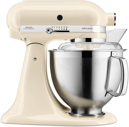 Kitchenaid Küchenmaschine - Artisan - Kippbarem Food Processor - Teigknetmaschine Mit 2 Schüsseln Und 3 Zubehör Aus Edelstahl - 4.8 L - Gusseisen Schwarz