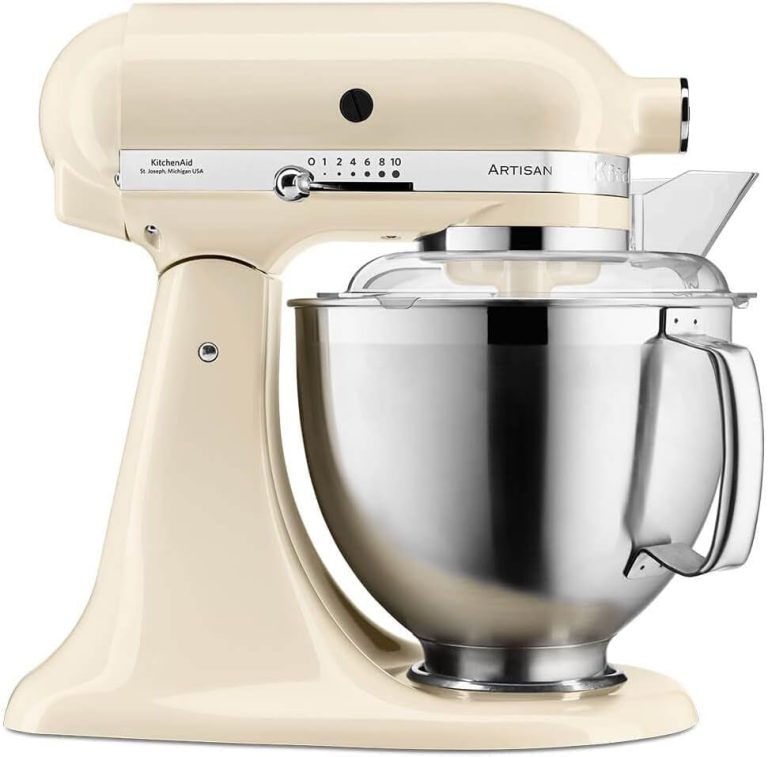 Kitchenaid Küchenmaschine - Artisan - Kippbarem Food Processor - Teigknetmaschine Mit 2 Schüsseln Und 3 Zubehör Aus Edelstahl - 4.8 L - Gusseisen Schwarz