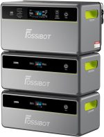 Fossibot FBP1200 Balkonkraftwerk Mit Speicher All-In-One, 1,98Kwh LFP Akku, MPPT 2000W Solareingang, 1200W AC, Mikroinverter, 6500 Ladezyklen, 125 Erweiterbarer Stromspeicher Powerstation, Plug&Play