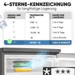 Bomann® Kühlschrank Mit Gefrierfach | 109 Liter | Energieeffizient, Leise & Kompakt | 2 Ablagen, Obst- & Gemüsefach | 4-Sterne-Gefrierfach | Türanschlag Wechselbar | KS 7251 Inox