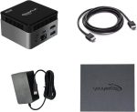 Waypondev BY53 Intel Alder Lake N150 Mini Computer, Windows 11 Pro Mini PC, LPDDR5 RAM, Supports Dual 4K Display, Wifi5/Bt5 Gbe for Office Home Theater Gaming (12GB RAM + 256G SSD)