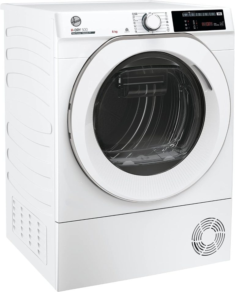 Hoover H-DRY 500 NDE H8A2TCEXS-S Wärmepumpentrockner I 8 Kg I Wifi + Bluetooth I Aquavision, Schuhgestell