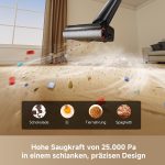 DREAME T12 Pro-A Nass- Und Trockensauger, Ultraschlanke 9,85 Cm, 25.000 Pa Saugkraft, Heißwäsche Bei 95 °C Selbstreinigung, Trocknung Durch Heißluft Bei 95 °C, Kein Verheddern, Streifenfreie Reinigung