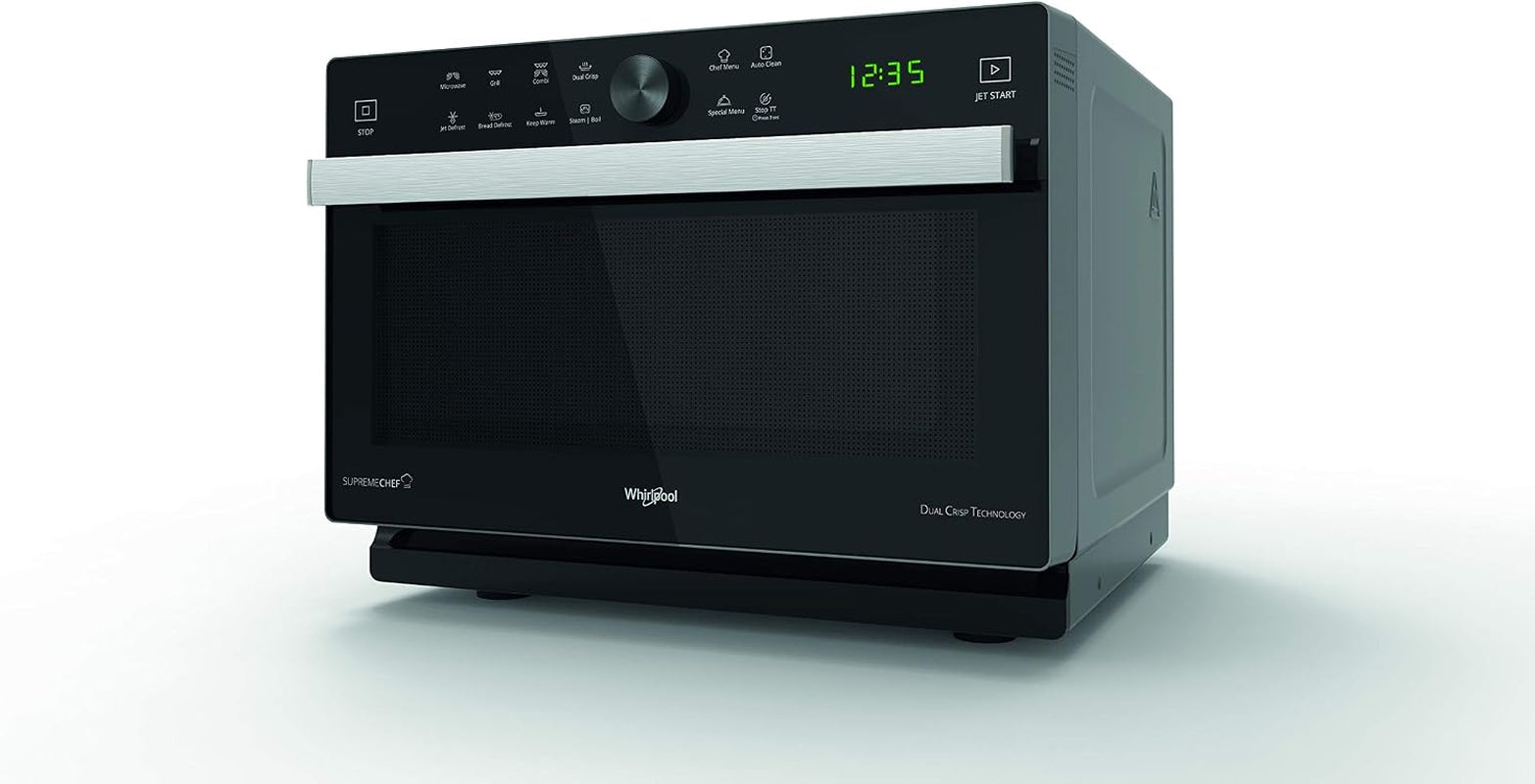 Whirlpool MWP 337 SB Comptoir Du Mikrowelle Grill 33L 900 W Schwarz, Silber – Mikrowelle (Comptoir Du, Mikrowelle Grill, 33 L, 900 W, Drehbar, Oberfläche, Schwarz, Silber)