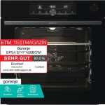Gorenje Optibake Advanced BPSA 6747 A08BG Einbau-Backofen / 77L / Heißluft / Pyrolyse / Autobake / Touch Bedienung / Bratenthermometer / Gentleclose & Open / Steamassist / Pizzamode 300°C/ Schwarz