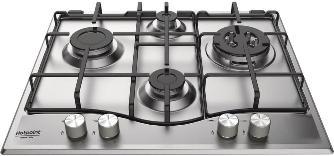 Hotpoint-Ariston Gasherd, Edelstahl, 600 X 510 X 39 Cm