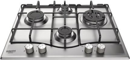 Hotpoint-Ariston Gasherd, Edelstahl, 600 X 510 X 39 Cm