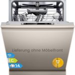Midea SV 5.14K14C Geschirrspüler Vollintegriert 60Cm, 14 Maßgedecke, Spülmaschine Unterbaufähig Mit WIFI, 8 Programme, 44 Db, Automatische Türöffnung, 0-24H Startverzögerung, Silber