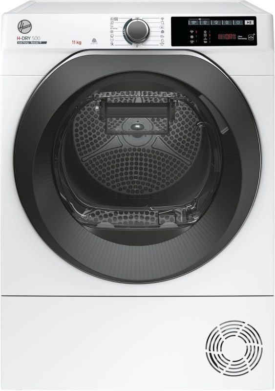 Hoover H-DRY 500 NDE H8A2TCEXS-S Wärmepumpentrockner I 8 Kg I Wifi + Bluetooth I Aquavision, Schuhgestell