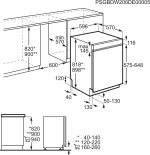 AEG FEE83806PM Integrierter-Geschirrspüler / 60Cm / Comfortlift - Hebefunktion / D / Energiesparend / Maxiflex Besteckschublade / Beladungserkennung / Display / Startzeitvorwahl / Extra Leise
