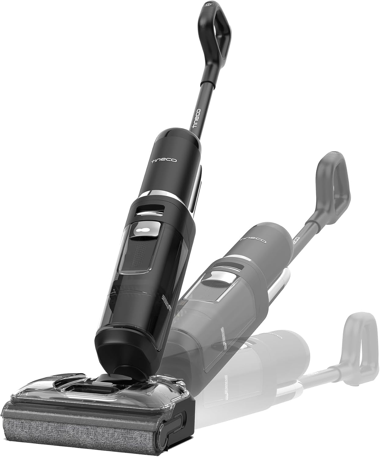 Tineco Floor ONE S7 Stretch Ultra Nass Trockensauger, 21000 Pa Saugkraft 180° Lay-Flat, 5 Min 85°C Flashdry, 50 Min Laufzeit, Dualblock Anti-Tangle, Beide Kantenreinigen, Für Hartböden & Werkstatt