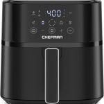 Chefman Digitale Luftfritteuse Mit 5,7 L Fassungsvermögen | Turbofry | Digitale Steuerung Mit Einer Berührung