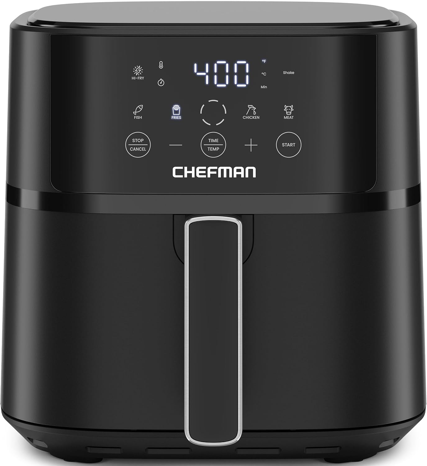 Chefman Digitale Luftfritteuse Mit 5,7 L Fassungsvermögen | Turbofry | Digitale Steuerung Mit Einer Berührung