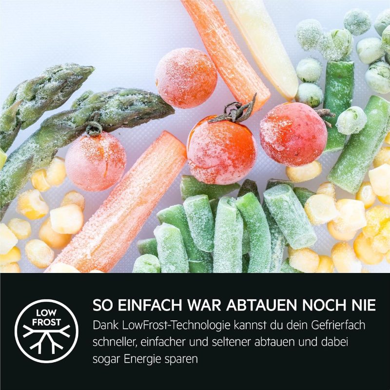 AEG Einbau-Gefrierschrank 88Cm, Serie 6000 Lowfrost: Weniger Eisbildung, 4-Sterne Gefrierraum 98L, Elektronische Steuerung, Schnell-Gefrier-Funktion, Temperaturalarm, Schlepptür-Technik, TAB6L88ES