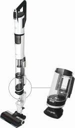 Hoover HFX Akku Staubsauger Mit LED, Bis 60Min Saugen I Staubsauger Kabellos Mit Corner Genie™ Zum Reinigen Von Ecken & Kanten I Mit Anti-Twist Gegen Verheddern Eingesaugter Haare [HFX20H]
