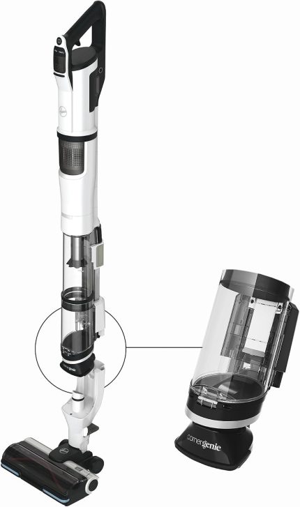 Hoover HFX Akku Staubsauger Mit LED, Bis 60Min Saugen I Staubsauger Kabellos Mit Corner Genie™ Zum Reinigen Von Ecken & Kanten I Mit Anti-Twist Gegen Verheddern Eingesaugter Haare [HFX20H]