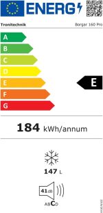 Tronitechnik® Gefriertruhe Kühltruhe BORGAR PRO Mit 2In1 Gefrier- Und Kühlfunktion | 160 Liter, 184Kwh/Jahr, 85Cm Hoch, Geringe Lautstärke | Led-Licht | Rollen | Kindersicherung Durch Schloss | Weiß