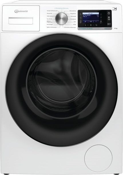 Bauknecht B6R 08E SILENCE DE Waschmaschine / 10Kg / Frontlader/Supreme Silence/Eek A-20% / 1400 Upm/Zen-Motor/Besonders Leise Waschmaschine/Steam 3.0-3 Kraftvolle Dampftechnologien