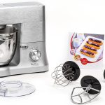 Moulinex Masterchef QA810D Planetary Knetmaschine, 6,7 Liter, Küchenmaschine Mit Schneebesen, Schneebesen, Knethaken, 1500 W, 8 Geschwindigkeitsstufen