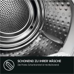 AEG TR8T60680 / Wärmepumpentrockner/Absolutecare - Wolle-Seide-Outdoor Trocknen / 8.0 Kg/A+++ / Energiesparend/Mengenautomatik/Kindersicherung/Schontrommel/Startzeitvorwahl, Weiß