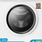 Midea MF10EW70BA10 Waschmaschine / 7Kg / 1400 U/Min/Eek A-10%/Inverter Quattro Motor/Dampffunktion/Grosse Trommel/Nachlegefunktion/Kindersicherung/Aquastop, Weiß
