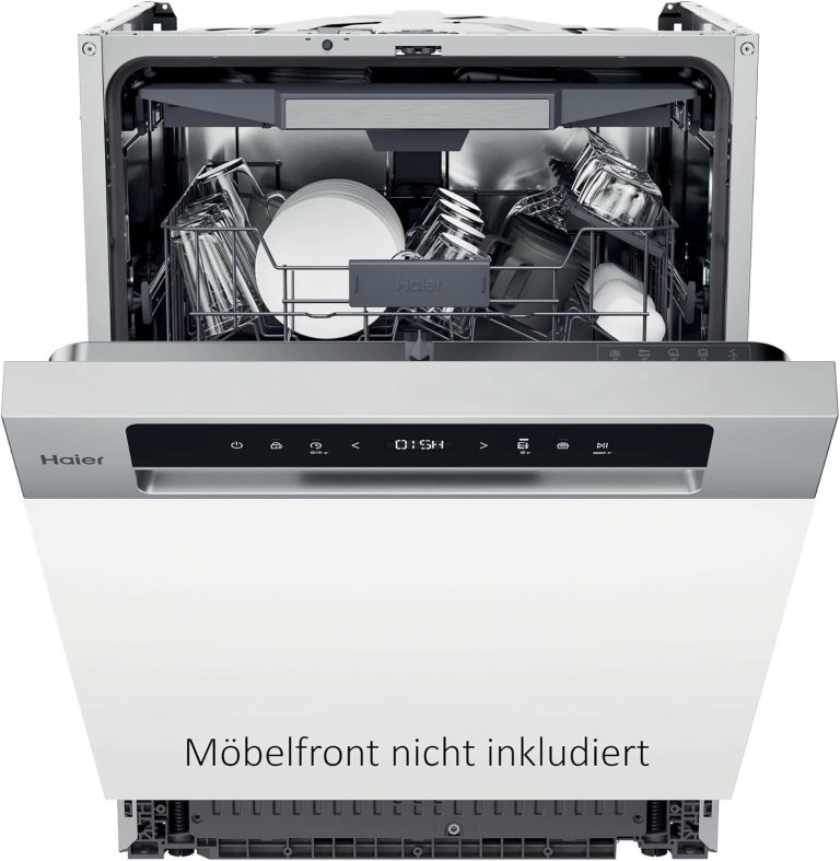 Haier Washlens plus Series 2 Einbau-Geschirrspüler 60 Cm I Vollintegrierte Spülmaschine I 14 Maßgedecke I 3. Korb Für Besteck I Autodoor I Aquastop I XI 4B2E1B-84