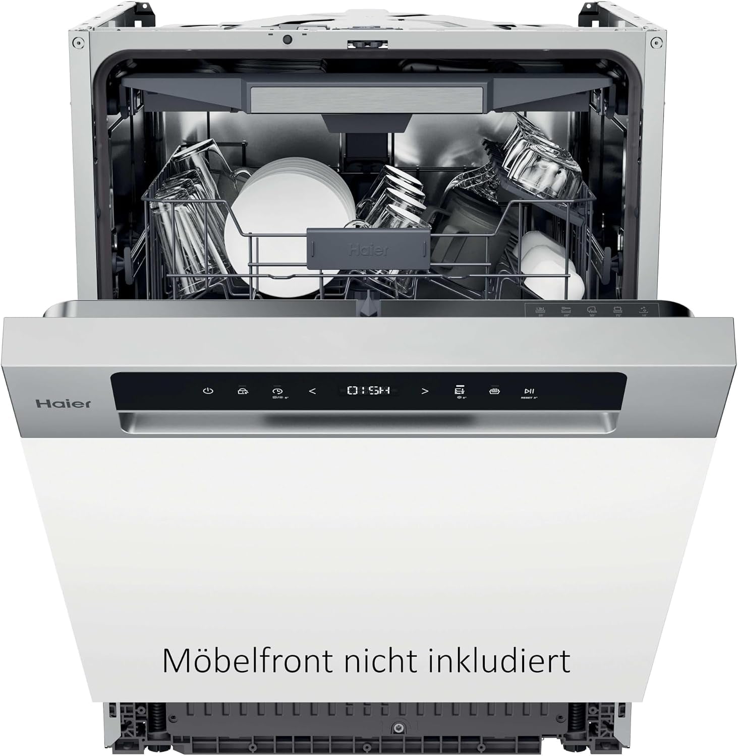 Haier Washlens plus Series 2 Einbau-Geschirrspüler 60 Cm I Vollintegrierte Spülmaschine I 14 Maßgedecke I 3. Korb Für Besteck I Autodoor I Aquastop I XI 4B2E1B-84
