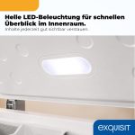 Exquisit GT5400-HE-041E Gefriertruhe - 371 L Truhe Mit Schnellgefrieren | Großer Gefrierschrank in Weiß - 36 Std. Lagerzeit Bei Störung - Digitale Steuerung - Leise 39 Db - Inklusive Rollen
