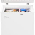 Tronitechnik® Gefriertruhe Kühltruhe BORGAR PRO Mit 2In1 Gefrier- Und Kühlfunktion | 160 Liter, 184Kwh/Jahr, 85Cm Hoch, Geringe Lautstärke | Led-Licht | Rollen | Kindersicherung Durch Schloss | Weiß