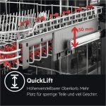 AEG FEE83806PM Integrierter-Geschirrspüler / 60Cm / Comfortlift - Hebefunktion / D / Energiesparend / Maxiflex Besteckschublade / Beladungserkennung / Display / Startzeitvorwahl / Extra Leise