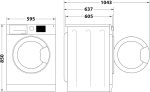 Bauknecht WAM 814 a Waschmaschine Frontlader/8Kg/Energieeffizienzklasse A/Kurz 45/Anti-Allergie-Programm/Wolleprogramm/Kurz 30/Startzeitvorwahl/Autoclean/Flecken 40°