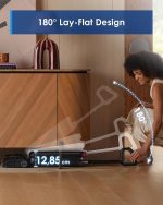 Tineco Floor One S9 Artist Stilvoller Nass Trockensauger, 22000Pa Nasssauger, 360° Smoothdrive, Anti-Tangle, 85°C Flashdry, 50Min Laufzeit, Beidseitige Reinigung, 180° Lay-Flat Staubsauger
