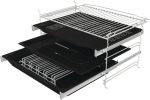 Gorenje Optibake Advanced BPSA 6747 A08BG Einbau-Backofen / 77L / Heißluft / Pyrolyse / Autobake / Touch Bedienung / Bratenthermometer / Gentleclose & Open / Steamassist / Pizzamode 300°C/ Schwarz