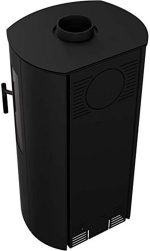 KRATKI AB Stahl-Kaminofen – 8 kW, Modernes zylindrisches Design, Energieeffizienzklasse A - Image 4