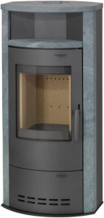 Thermia Hamburg V4 Kaminofen – 7 kW – Moderner Speicherofen mit Natursteinverkleidung – Energieeffiziente Heizlösung bis 300 m³ – Kompaktes, zeitloses Design - Image 3