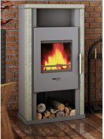 Wamsler Yuna freistehender Kaminofen – 6 kW, Eisengrau - Image 2
