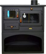 Prity 1P34 Küchenherd – 10,1 kW – Multifunktionaler Holzofen mit Backfach & Kochplatte – Energieeffizienzklasse A – Robuste Stahl-Konstruktion – Effizient & kompakt - Image 2
