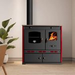 Prometey Perfect Eco Lux Küchenofen – 7,38 kW – Effizienter Holzofen mit Backfach & Kochplatte – Energieeffizienzklasse A+ – Vielseitige Heiz- & Kochlösung für bis zu 103 m²