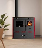 Prometey Perfect Eco Lux Küchenofen – 7,38 kW – Effizienter Holzofen mit Backfach & Kochplatte – Energieeffizienzklasse A+ – Vielseitige Heiz- & Kochlösung für bis zu 103 m²