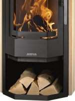 Justus Usedom 5 Kaminofen – 5,5 kW – Mit edler Sandstein-Verkleidung – Dreifach-Luftsystem – Dauerbrand-Funktion – Flexibler Rauchrohranschluss - Image 4
