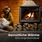 Kaminholz Breuer Premium Buchen-Brennholz – 1 RM Palette – Kammergetrocknetes, sauberes & schädlingsfreies Hartholz für Kamin, Grill & Ofen (Wahlweise 25 cm oder 30 cm Scheitlänge | Inkl. Gratis Anzündholz) - Image 4