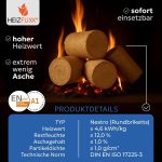 HEIZFUXX Nestro XL Blaue Weichholz-Briketts – 960 kg Palette (96 x 10 kg) – Premium-Briketts für Kamin, Heizkessel & Ofen – Hoher Heizwert & aschearm - Image 5