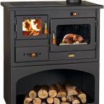 Prity 1P34 Küchenherd – 10,1 kW – Multifunktionaler Holzofen mit Backfach & Kochplatte – Energieeffizienzklasse A – Robuste Stahl-Konstruktion – Effizient & kompakt