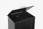 Prensa Vesubio 2 Kaminofen – 14,3 kW – Kraftvoller Werkstatt- & Küchenofen mit Backfach – Energieeffizienzklasse A – Robuste Stahl-Konstruktion – Inkl. Seitenlade-Tür - Image 5