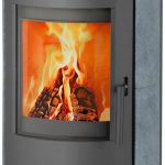 Thermia Munich V3 Kaminofen – 7 kW – Naturstein-Verkleidung aus Speckstein – Mit automatischer Verbrennungsluftregelung – Dauerbrand-Funktion